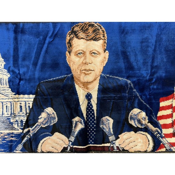 No Brand Wall Decor Vintage 96s John F Kennedy Tapestry Wall Rug